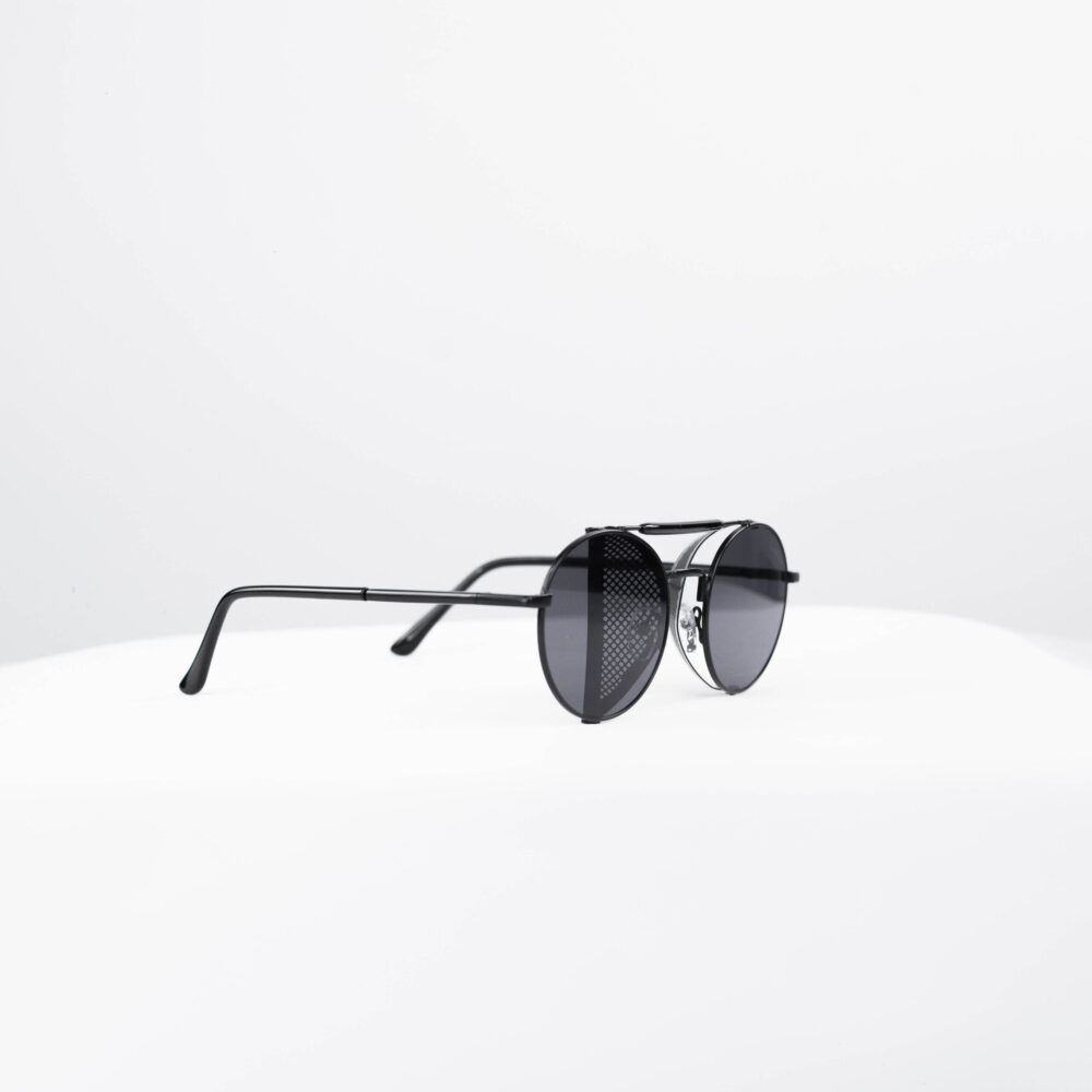 Black Eclipse Shield Sunglasses - Image 2