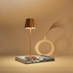 Plissé Cordless Lamp - Gold